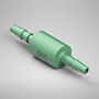 0.005 Inch (in) Size, Barbed Connection Type, 1/16 Inch (in) Tubing Inside Diameter (ID) Molded Orifice (F2815050B80)